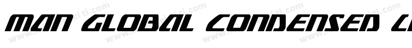 Man Global Condensed Light字体转换